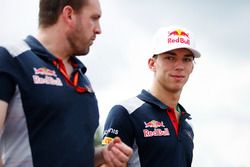 Pierre Gasly, Toro Rosso, walks the track