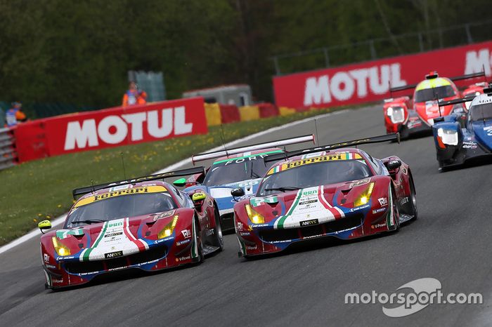 #71 AF Corse Ferrari 488 GTE: Davide Rigon, Sam Bird, #51 AF Corse Ferrari 488 GTE: James Calado, Alessandro Pier Guidi