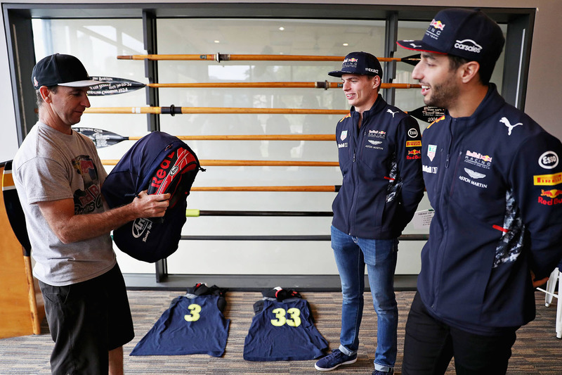 Daniel Ricciardo, Red Bull Racing; Max Verstappen, Red Bull Racing