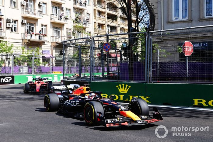 Max Verstappen, Red Bull Racing RB19, Charles Leclerc, Ferrari SF-23