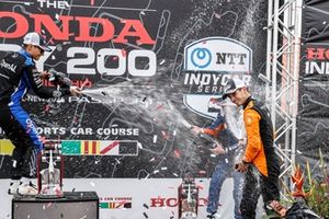 Alex Palou, Chip Ganassi Racing, Scott Dixon, Chip Ganassi Racing, Christian Lundgaard, Arrow McLaren