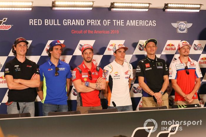 Joe Roberts, Alex Rins, Team Suzuki MotoGP, Andrea Dovizioso, Ducati Team, Marc Marquez, Repsol Honda Team, Valentino Rossi, Yamaha Factory Racing, Jack Miller, Pramac Racing, Press Conference