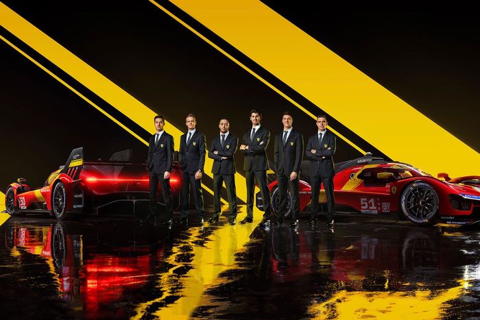 #50 Ferrari LMH: Miguel Molina, Nicklas Nielsen, Antonio Fuoco, #51 Ferrari LMH: Antonio Giovinazzi, James Calado, Alessandro Pier Guidi