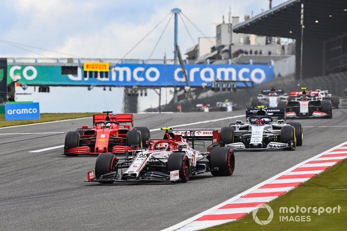 Antonio Giovinazzi, Alfa Romeo Racing C39, Sebastian Vettel, Ferrari SF1000, Pierre Gasly, AlphaTauri AT01, Kevin Magnussen, Haas VF-20
