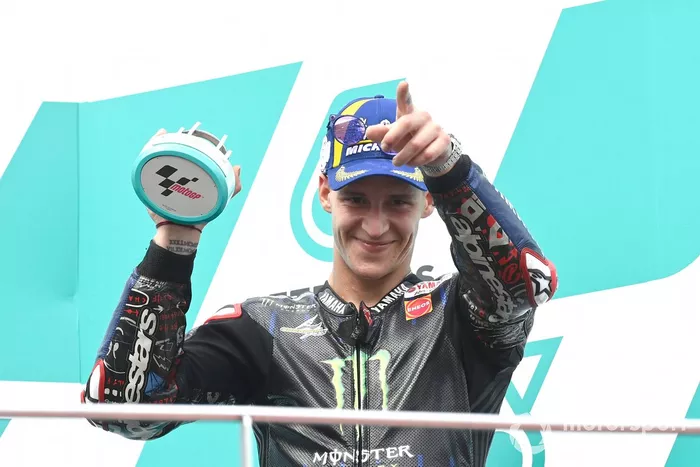 Podio: tercer lugar Fabio Quartararo, Yamaha Factory Racing