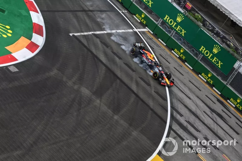 Sergio Perez, Red Bull Racing RB20, verrouille