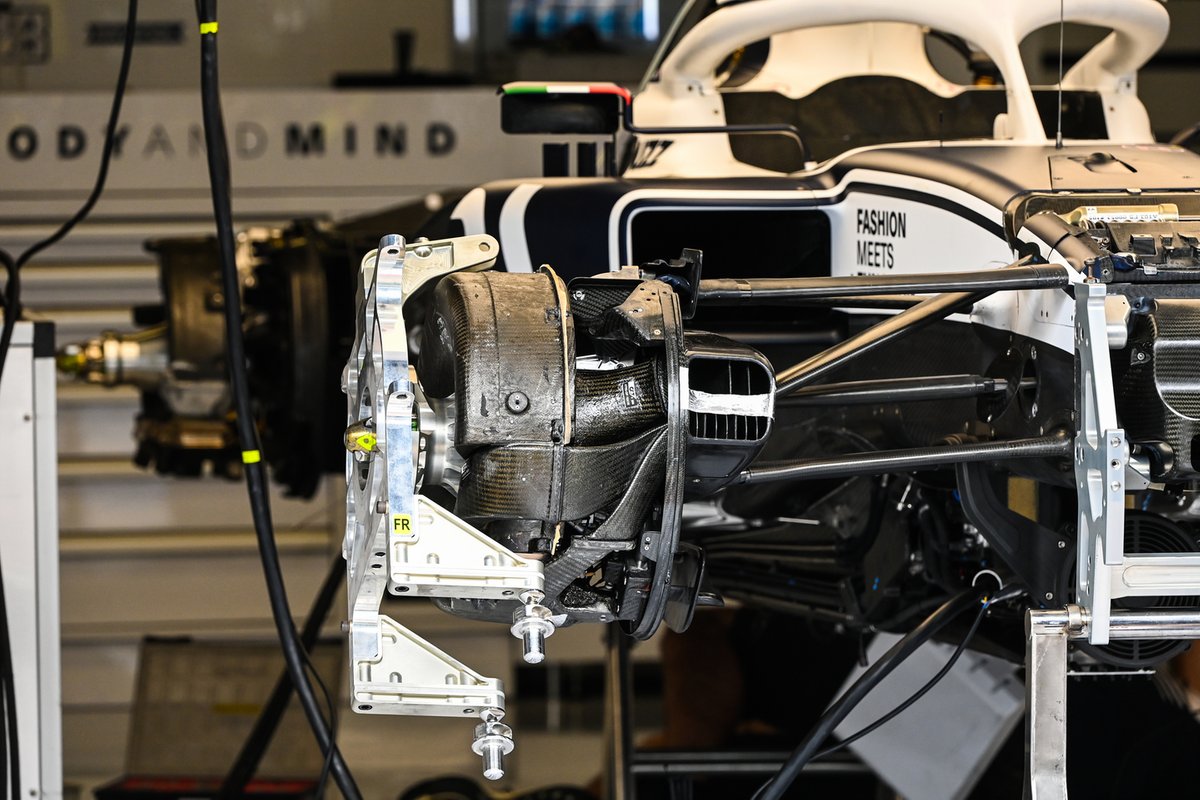 Detalle del tambor de freno AlphaTauri AT03