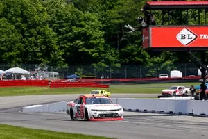 Race winner A.J. Allmendinger, Kaulig Racing, Chevrolet Camaro