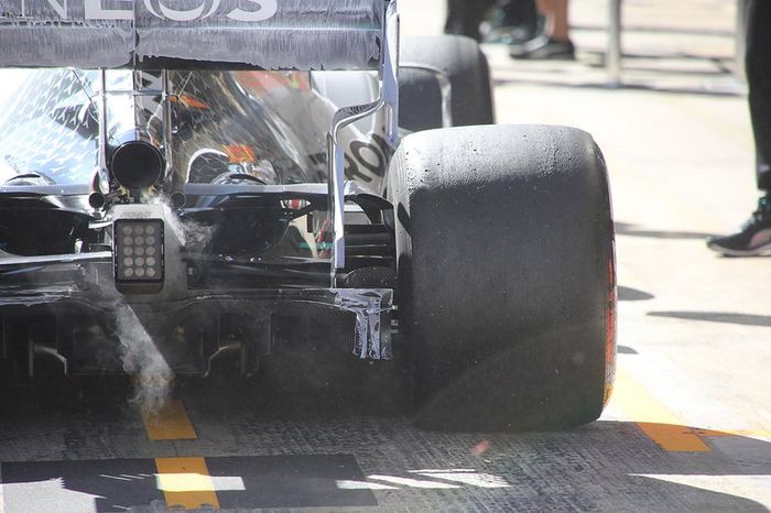 Mercedes F1 W11 diffuser detail