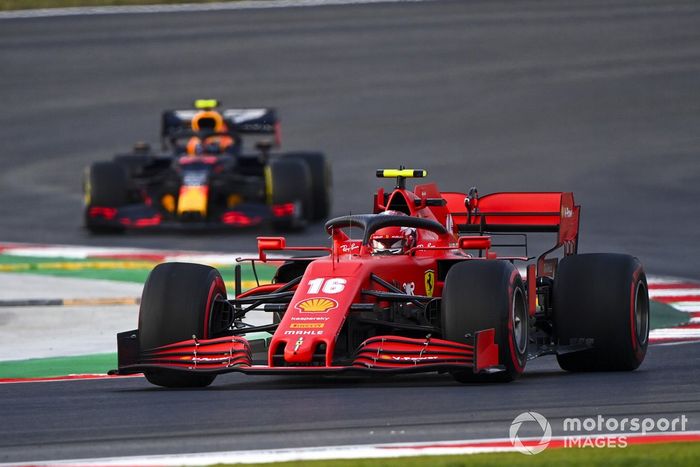 Charles Leclerc, Ferrari SF1000, Alex Albon, Red Bull Racing RB16