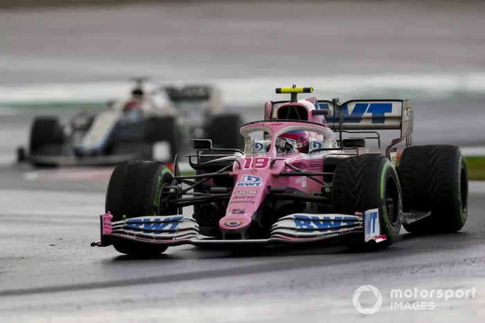 Lance Stroll, Racing Point RP20, George Russell, Williams FW43