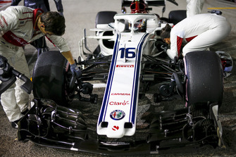 Charles Leclerc, Sauber C37 sur la grille
