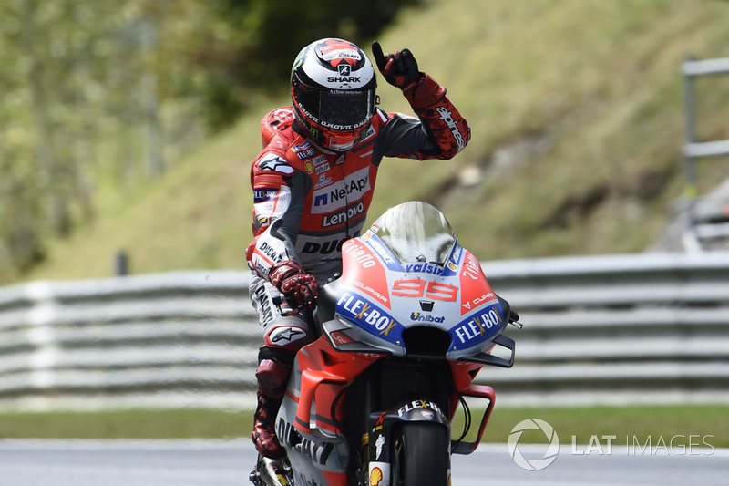 Ganador de la carrera Jorge Lorenzo, Ducati Team