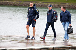Max Verstappen, Red Bull Racing arrive au circuit avec son père Jos Verstappen