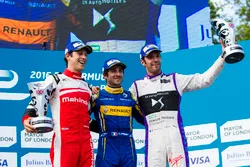 Podio: Ganador de la carrera Nicolas Prost, Renault e.Dams; segundo lugar Bruno Senna, Mahindra Raci