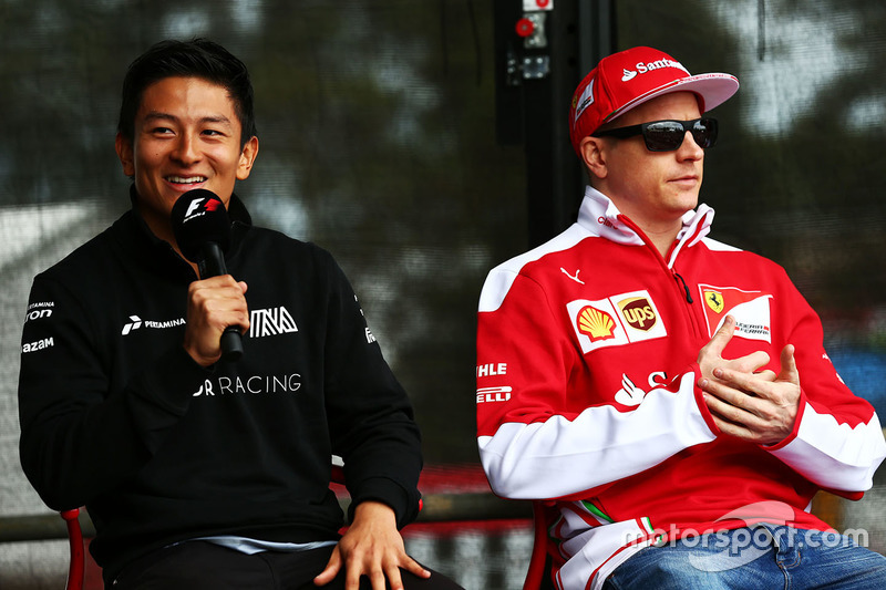 Rio Haryanto, Manor Racing, und Kimi Räikkönen, Ferrari