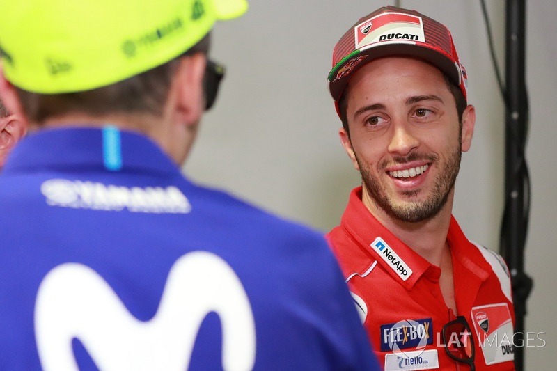 Valentino Rossi, Yamaha Factory Racing, Andrea Dovizioso, Ducati Team
