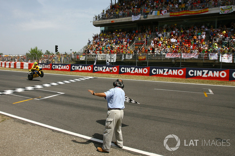 Ganador de la carrera Valentino Rossi