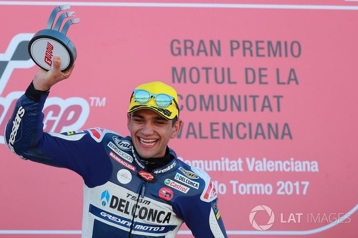 Podio: Ganador de la carrera Jorge Martin, Del Conca Gresini Racing Moto3
