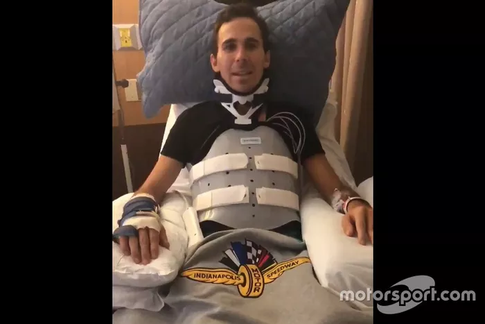 Robert Wickens após o acidente