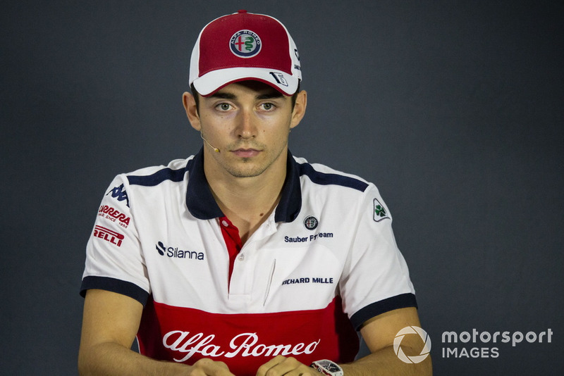 Charles Leclerc, Sauber in press conference