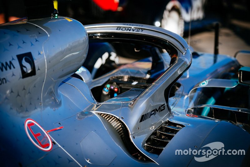 Detail halo Mercedes AMG F1 W10