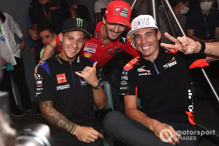 Fabio Quartararo, Yamaha Factory Racing, Francesco Bagnaia, Ducati Team, Aleix Espargaro, Aprilia Racing Team