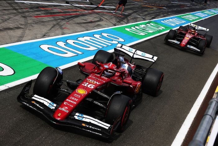 Charles Leclerc, Ferrari, Lewis Hamilton