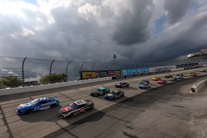 Denny Hamlin, Joe Gibbs Racing Toyota, Christopher Bell, Joe Gibbs Racing Toyota