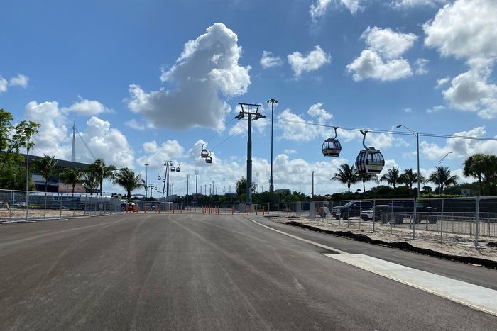 Aspectos de la construcción de la pista para el GP de Miami