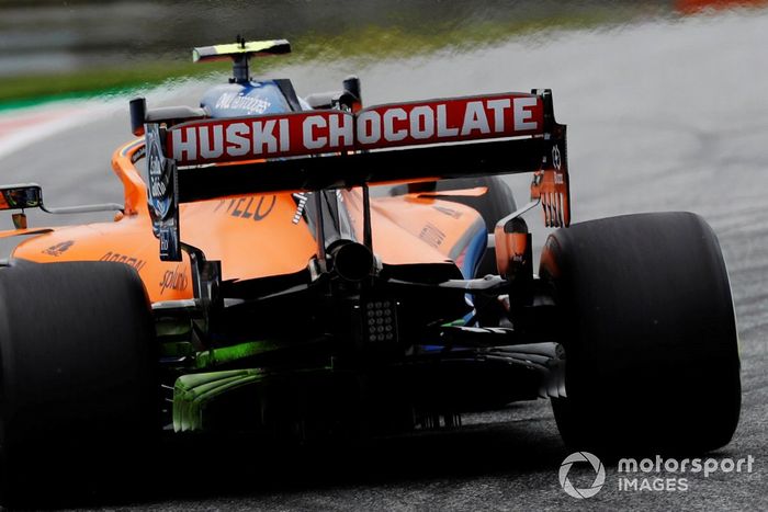 Detalle del difusor del McLaren MCL35