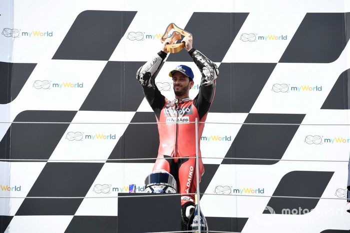 Podio: ganador Andrea Dovizioso, Ducati Team