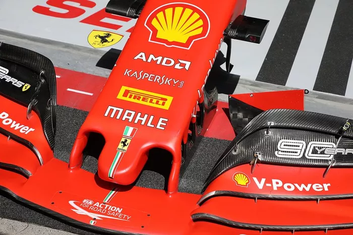 Alerón delantero del Ferrari SF90