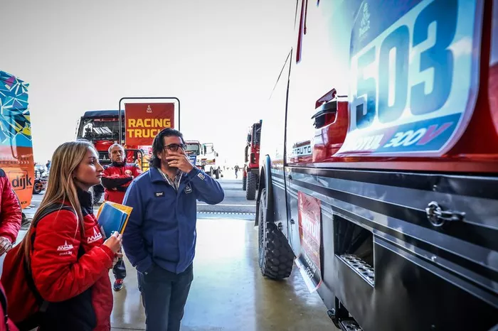 Maz-Sportauto Truck during 2020 Dakar Scrutineering at Le Castellet, France