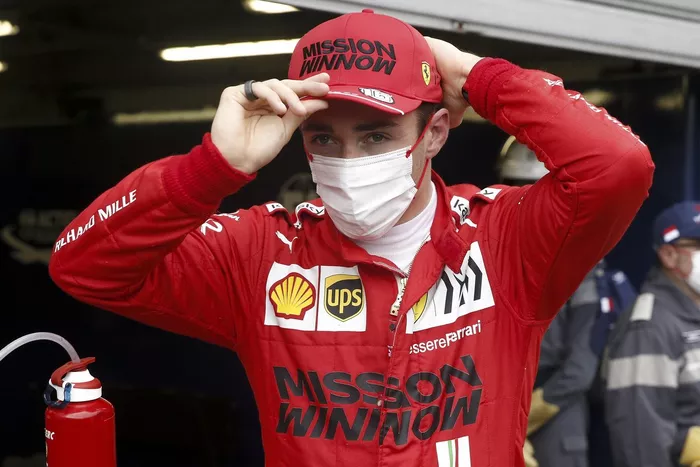 Ganador de la pole Charles Leclerc, Ferrari