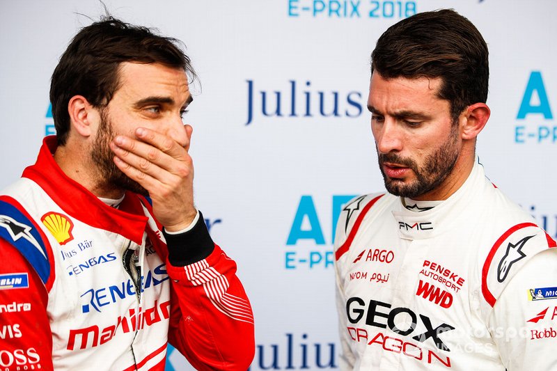 Edoardo Mortara, Venturi Formula E, Venturi VFE05, Jose Maria Lopez, GEOX Dragon Racing, Penske EV-3 in the media pen