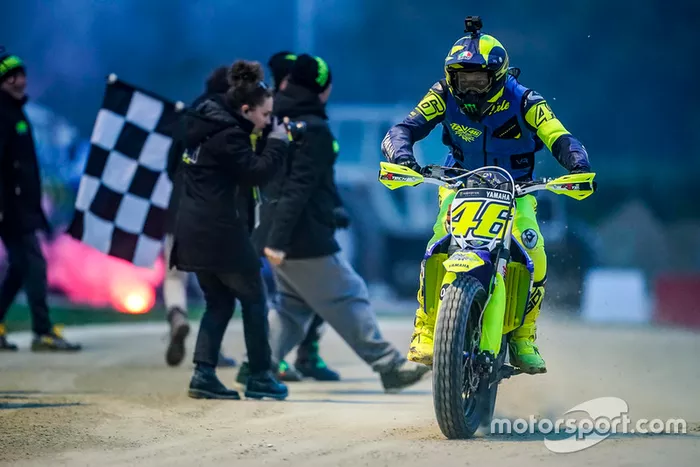 Valentino Rossi en acción