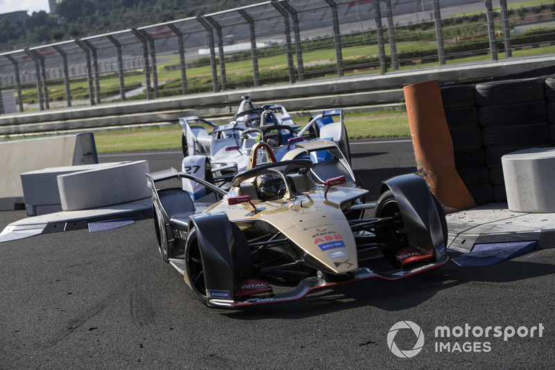 Jean-Eric Vergne, DS TECHEETAH, DS E-Tense FE19, Alexander Sims  BMW I Andretti Motorsports, BMW iFE.18 and Antonio Felix da Costa, BMW I Andretti Motorsports, BMW iFE.18 