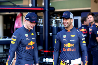 Max Verstappen, Red Bull Racing e Daniel Ricciardo, Red Bull Racing