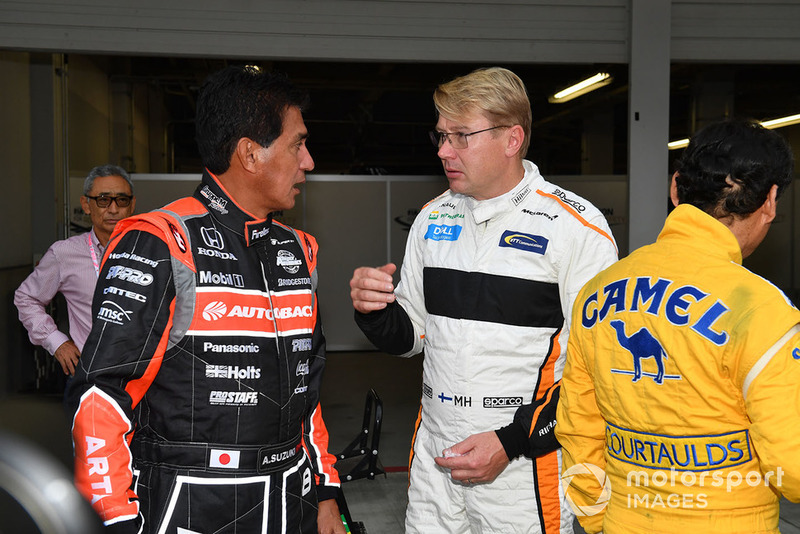 Satoru Nakajima, Aguri Suzuki ve Mika Hakkinen