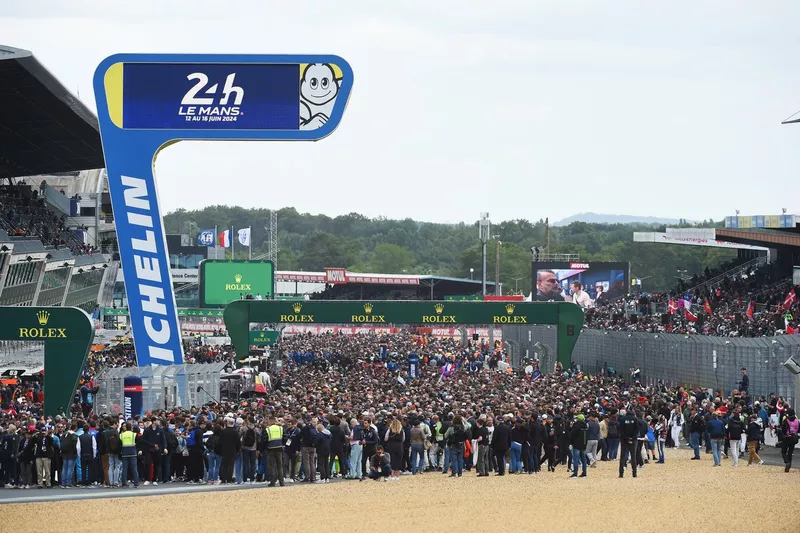 La foule avant le départ