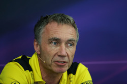 Bob Bell, directeur technique Renault Sport F1 Team lors de la conférence de presse de la FIA