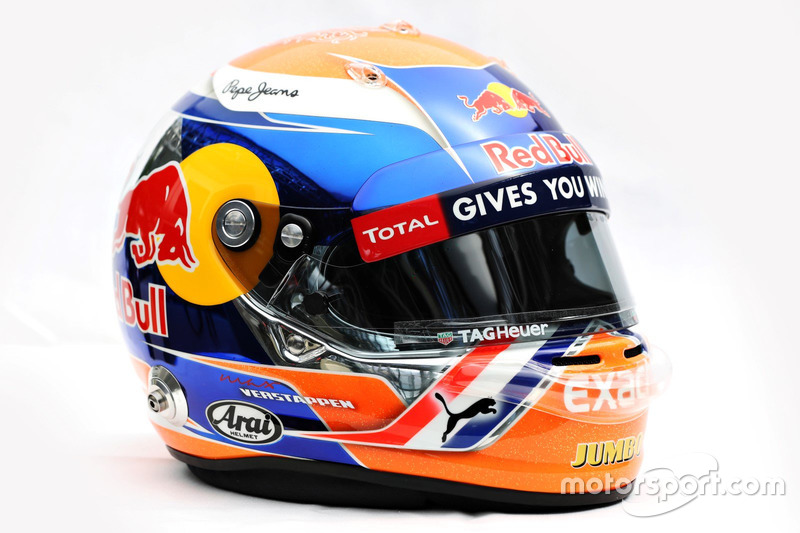 Il casco di Max Verstappen, Red Bull Racing