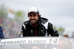 Fernando Alonso, McLaren on the drivers parade