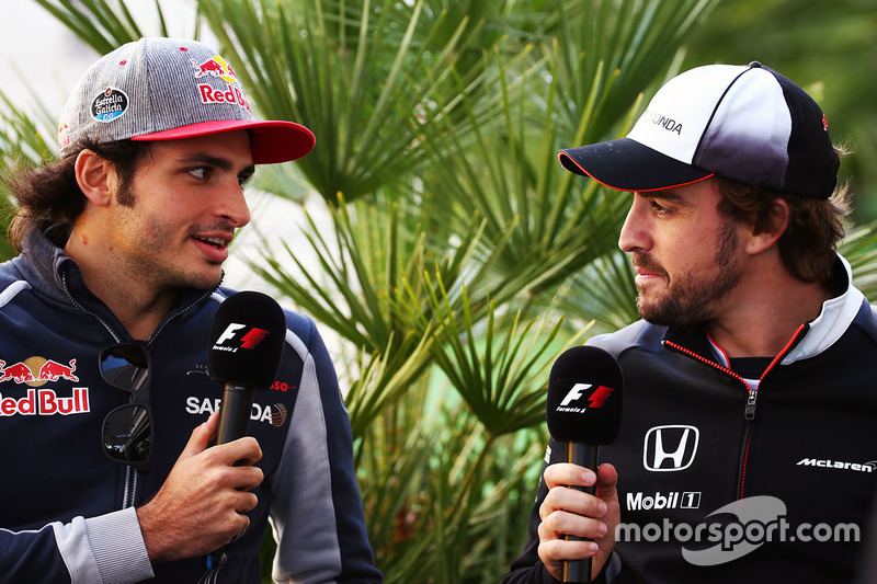 Carlos Sainz Jr., Scuderia Toro Rosso and Fernando Alonso, McLaren