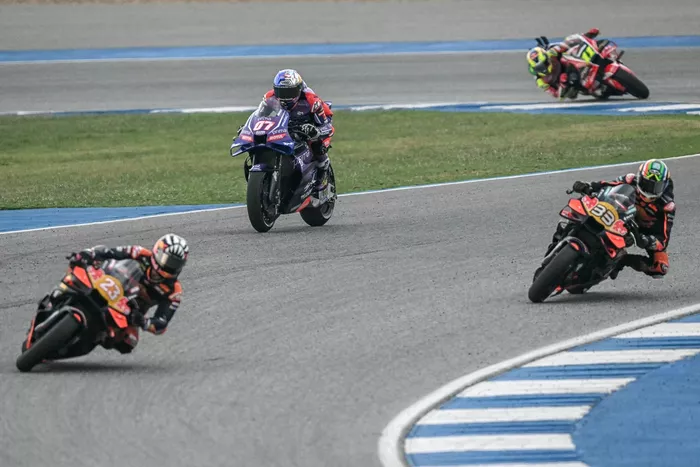 Enea Bastianini, Red Bull KTM Tech 3, Brad Binder, Red Bull KTM Factory Racing, Toprak Razgatlioglu, Pramac Racing, Diogo Moreira, Team LCR Honda