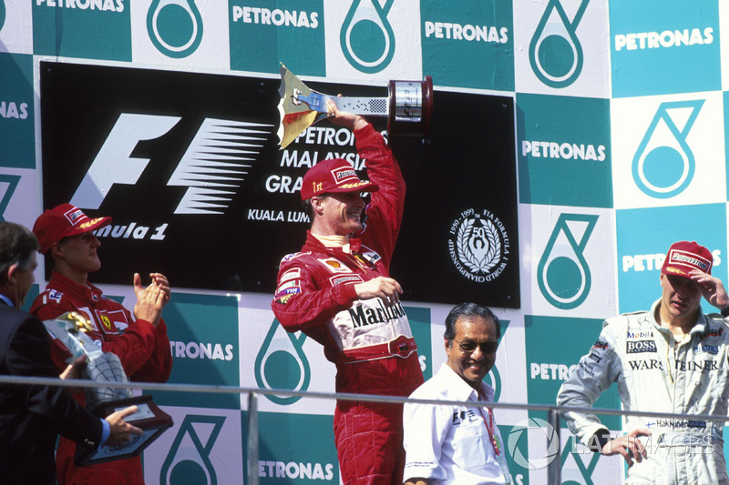 1999 : 1. Eddie Irvine, 2. Michael Schumacher, 3. Mika Häkkinen