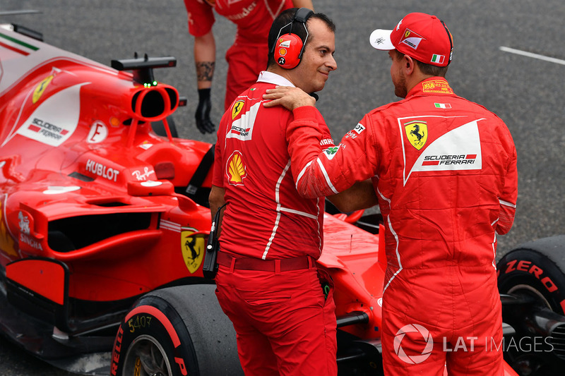 Sebastian Vettel, Ferrari in parc ferme