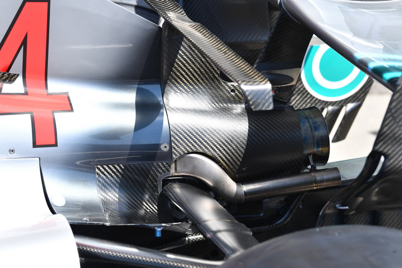 Mercedes-AMG F1 W09 rear and exhuast detail