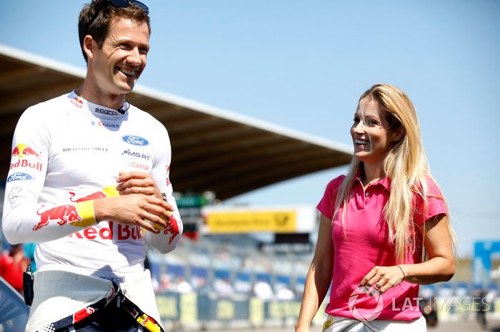 Sébastien Ogier con su mujer Andrea Kaiser
